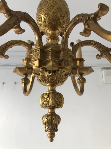 Gilded bronze chandelier - 