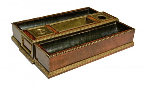 A Louis XVI ormolu mounted mahogany Inkstand