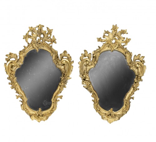 Pair of genoese Rococo Mirrors 