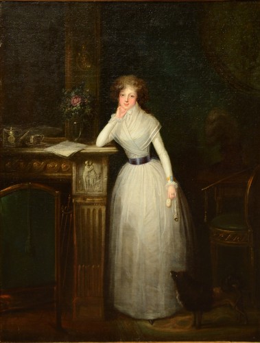 Portrait de la comtesse de Buffon daté 1788