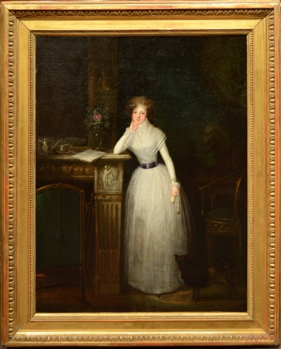 Tableaux et dessins Tableaux XVIIIe siècle - Portrait de la comtesse de Buffon daté 1788