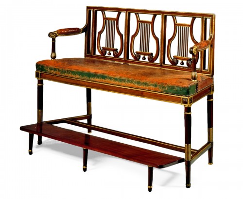 A Louis XVI mahogany billiard bench by Jacob