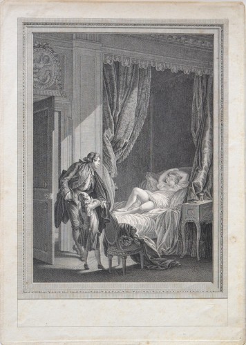 Gravures et livres anciens  - Les quatre heures du jour, d'après Pierre Antoine Baudoin