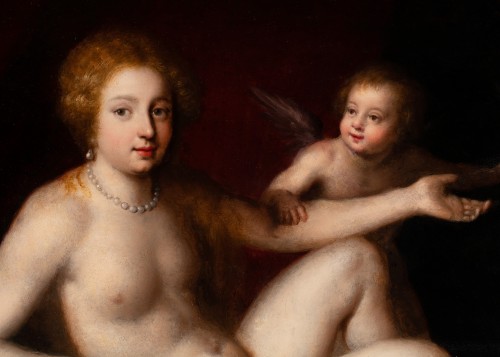 Jupiter & Antiope -  Atelier de Dirk de Quade van Ravesteyn (1565-1620) - Tableaux et dessins Style 