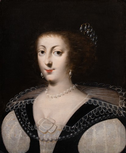 Tableaux et dessins Tableaux XVIIe siècle - Portrait d’une jeune princesse - Claude Deruet (1588-1660) et atelier