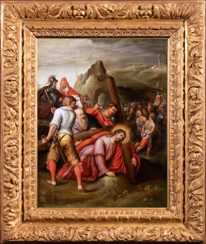 La montée au calvaire. Frans Francken II et atelier, époque XVIIe siècle