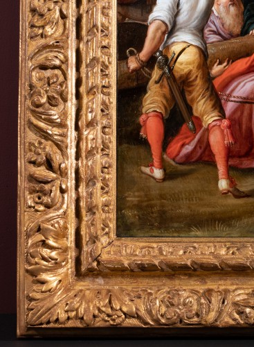 XVIIe siècle - La montée au calvaire. Frans Francken II et atelier, époque XVIIe siècle