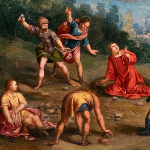Paintings & Drawings  - Stoning of Saint Stephen - Flemish school of the 17th century