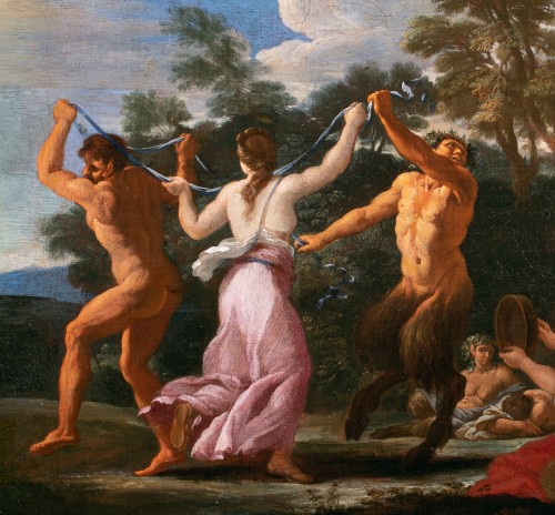 Allégorie du printemps avec danse bacchique - Filippo Lauri (1623-1694) - Tableaux et dessins Style 
