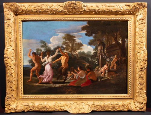 Allegory of spring with bacchic dance - Filippo Lauri (1623-1694) - 