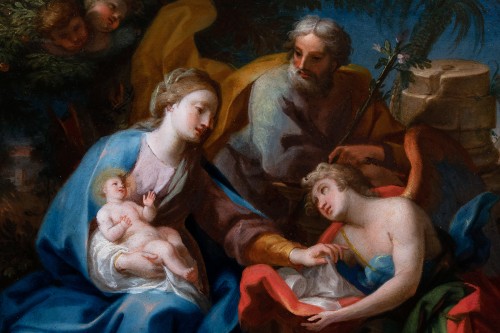 The Flight into Egypt - Gregorio de Ferrari (1647-1726) and workshop - Paintings & Drawings Style 