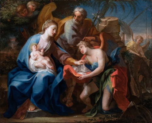 Paintings & Drawings  - The Flight into Egypt - Gregorio de Ferrari (1647-1726) and workshop