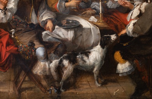 XVIIe siècle - La partie de cartes - Jacob Duck (1600-1667) et atelier