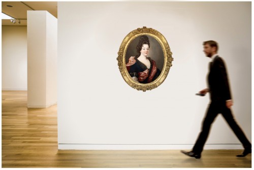 XVIIe siècle - Portrait de la Duchesse d’Humières, atelier de François de Troy  XVIIe siècle