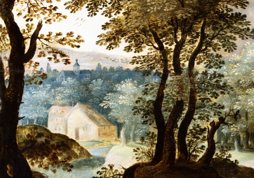 Willem van den Bundel (1575–1655) - L’embuscade dans un paysage sylvestre - Galerie FC Paris