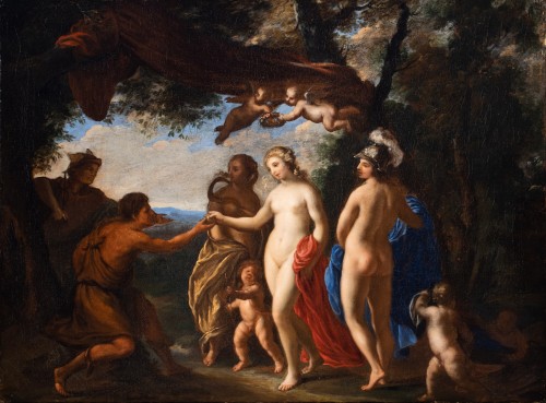 Le jugement de Pâris – École Italienne du début du XVIIIe siècle - Tableaux et dessins Style 
