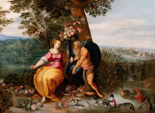 Allégorie de l’eau & et de la terre. Jan Brueghel le Jeune et Jan van Kessel Atel - Galerie FC Paris