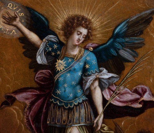 Flemish school of the late 16th century, Saint Michael the Archangel - Paintings & Drawings Style 