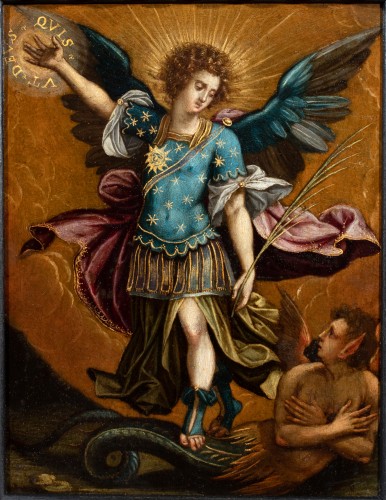 Paintings & Drawings  - Flemish school of the late 16th century, Saint Michael the Archangel