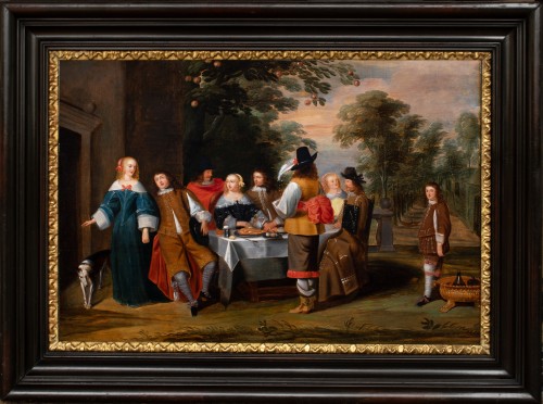 Banquet dans un parc - Christoffel Jacobsz van der Laemen (1606-1651)