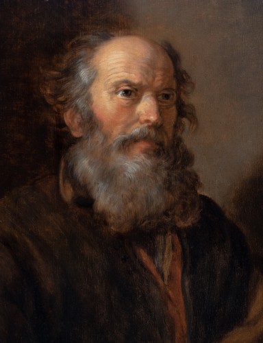 Paintings & Drawings  - Portrait of a bearded man, 17th century Rembrandt school
