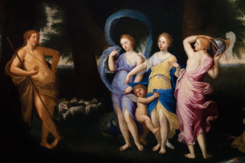 Le jugement de Pâris – École Italienne du XVIIe siècle (Bologne) - Tableaux et dessins Style 