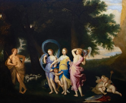 Le jugement de Pâris – École Italienne du XVIIe siècle (Bologne) - Galerie FC Paris