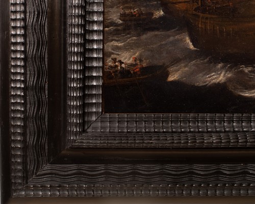 XVIIe siècle - Le départ des galions Hollandais - Peter van de Velde (1634-1723)