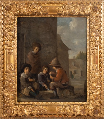 Children Playing Cards - Workshop of the Le Nain Brothers (17th Century)