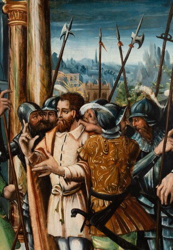 Saint John the Baptist Before King, Herod 16th Century - Paintings & Drawings Style 