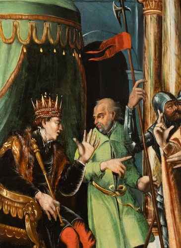 Paintings & Drawings  - Saint John the Baptist Before King, Herod 16th Century