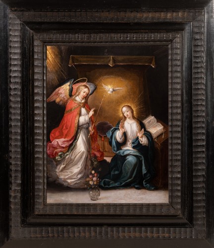 L’Annonciation, École d’Anvers, début du XVIIe siècle attribué à Frans Francken II (1581 – 1642)