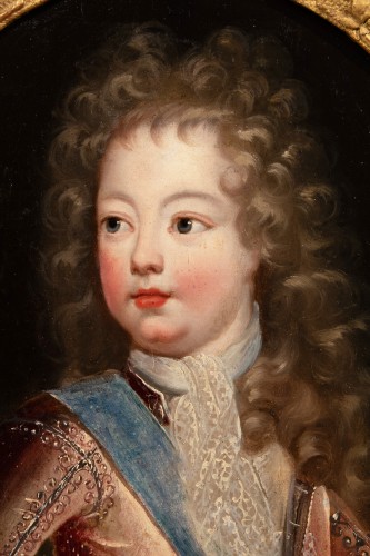 Portrait du Duc de Berry enfant, École française du XVIIe siècle - Tableaux et dessins Style Louis XIV