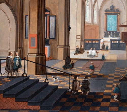 Pieter Neefs le Jeune (1620–1675) — Intérieur de la Cathédrale d’Anvers - Tableaux et dessins Style 