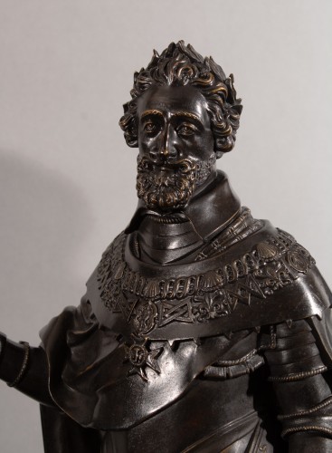 Directoire - Paire de bronzes représentant Henri IV et Marie de Médicis, vers 1800