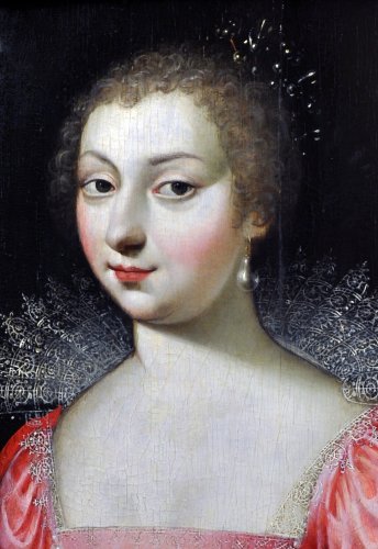 Portrait de Charlotte-Marguerite de Montmorency vers 1610 - Tableaux et dessins Style Renaissance