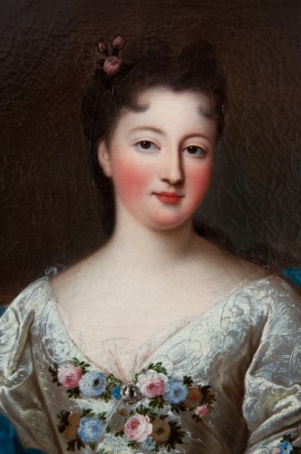 Marie Louise Adélaïde d&#039;Orléans par Pierre Gobert (1662-1744) et atelier - Paintings & Drawings Style French Regence