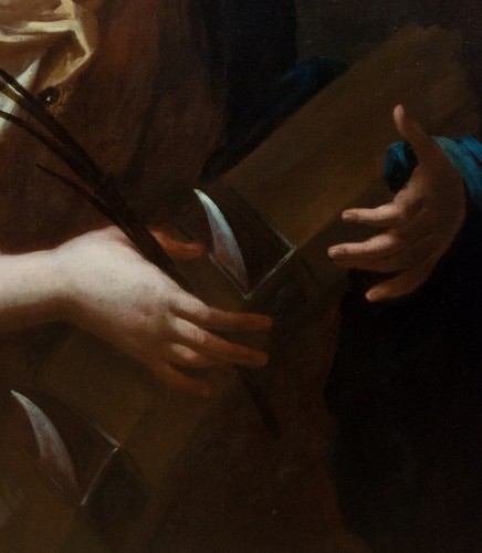 Sainte Catherine d’Alexandrie - Ecole Caravagesque du XVIIe siècle - Galerie FC Paris
