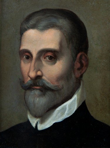 Portrait d’un gentilhomme. Attribué à Daniele Crespi (1597-1630) - Tableaux et dessins Style 