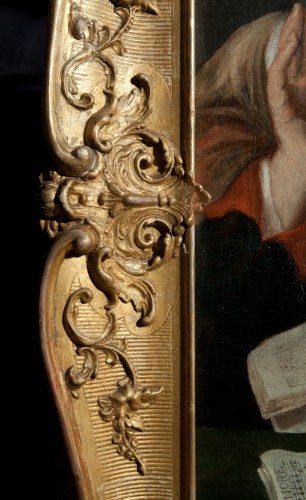 XVIIe siècle - Couple de chanteurs au Théorbe - Peintre Caravagesque nordique du XVIIe siècle