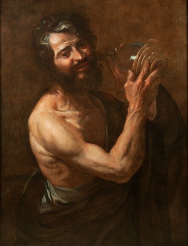 Tableaux et dessins Tableaux XVIIe siècle - Johann Karl Loth (Munich 1632-Venise 1698) – Le buveur ou allégorie du goût