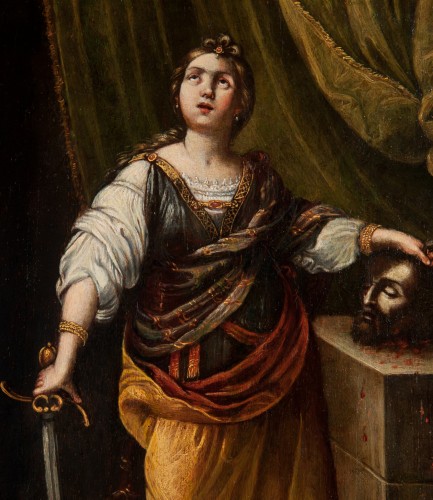 Judith & Holopherne - École Bolonaise du XVIIe siècle vers 1630 - Tableaux et dessins Style 