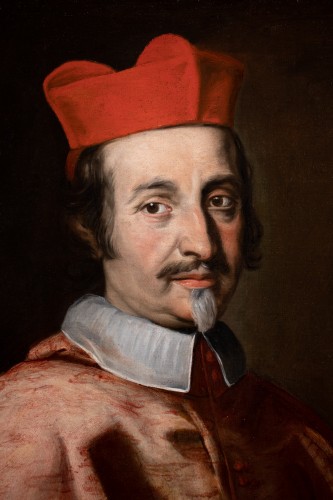 Portrait du Cardinal Federico Baldeschi Colonna - Attribué à Jacob Ferdinand Voet (Anvers 1639-Paris 1700) - Tableaux et dessins Style 
