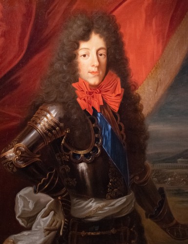  Portrait de Louis III de Bourbon-Condé - Atelier de François de Troy (1645-1730) - Tableaux et dessins Style Louis XIV