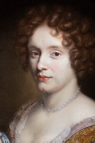 Attribué à Pierre Mignard (1612-1695), Portrait d’une jeune dame de qualité - Tableaux et dessins Style Louis XIV