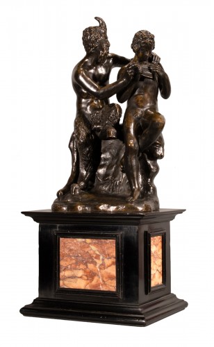 Pan & Daphnis - Italian bronze 18th century