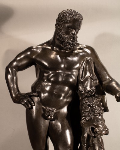 Sculpture Sculpture en Bronze - Hercule - Bronze, France fin du XVIIIe siècle