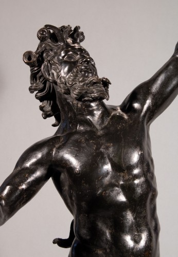 Faune dansant de Pompéi. Bronze d’époque XIXe siècle. - Sculpture Style 