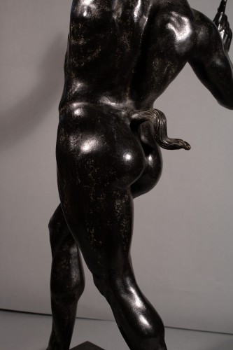 Dancing faun of Pompeii. 19th century Bronze - 