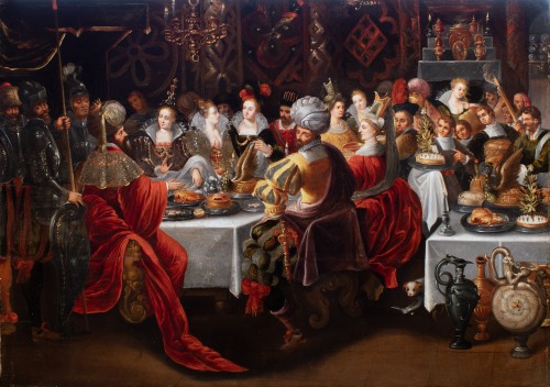  - Le festin de Balthazar. Frans II Francken & Atelier (1541-1642)